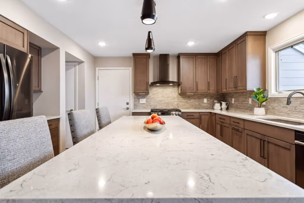 Kitchen with a coffee station