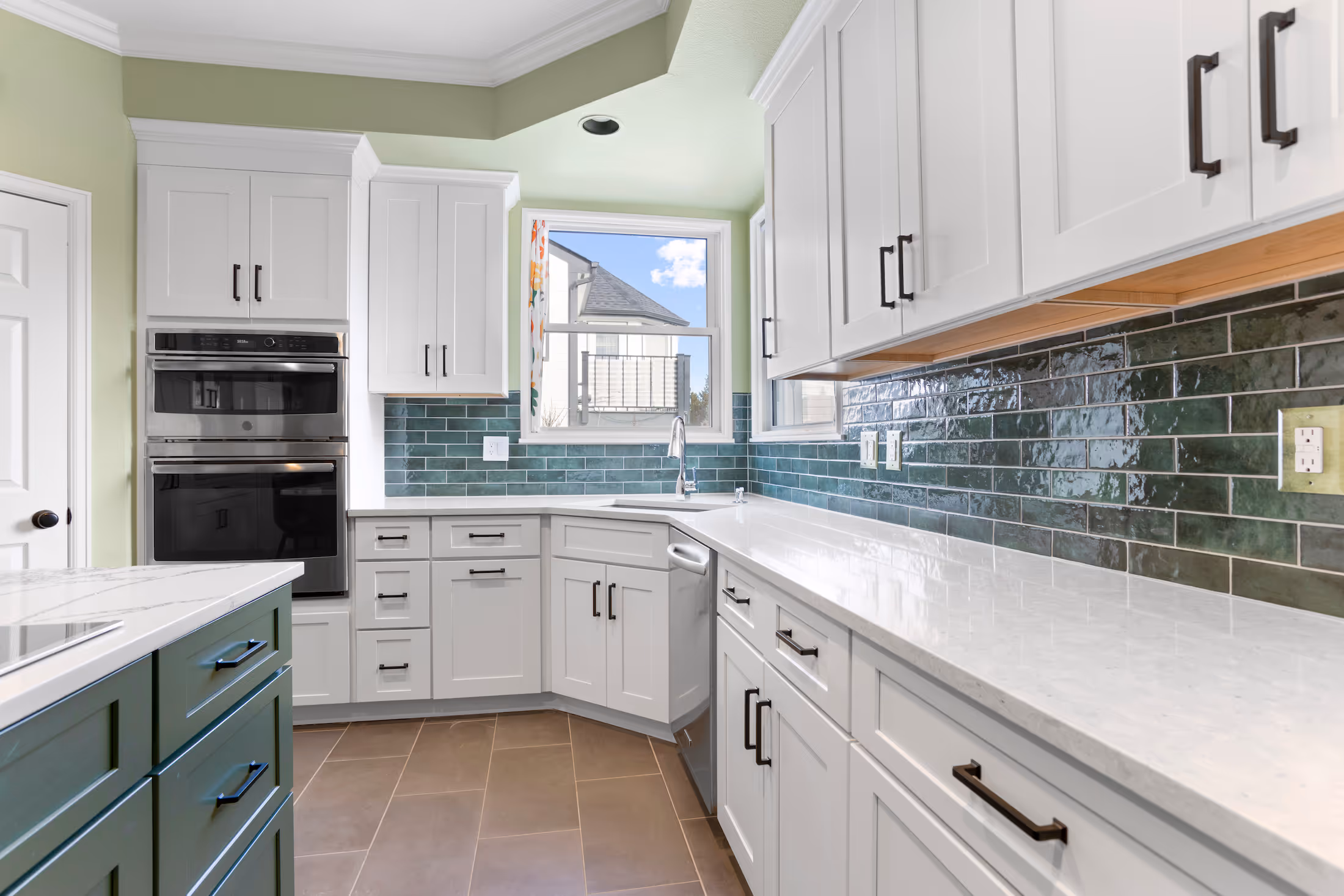 Modern kitchen remodel with large island