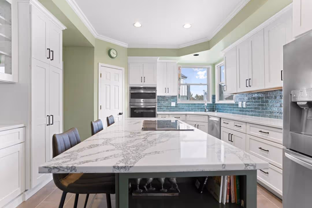 Kitchen with a breakfast nook